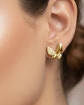 Whimsical Butterfly Pavé Stud Earrings – 925 Sterling Silver