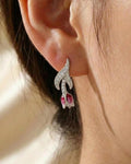 Sleek Serpentine Arc Stud Earrings – 925 Sterling Silver