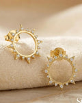 Radiant Solstice Stud Earrings – 925 Sterling Silver
