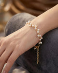 Luminous Pearl Cascade Bracelet – 925 Sterling Silver