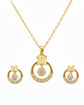 Silvonar 925 Sterling Silver Jewelry Set – [Whimsical Butterfly & Dancing Crystal Circle Design]