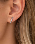 Graceful Tulip Bloom Stud Earrings – 925 Sterling Silver