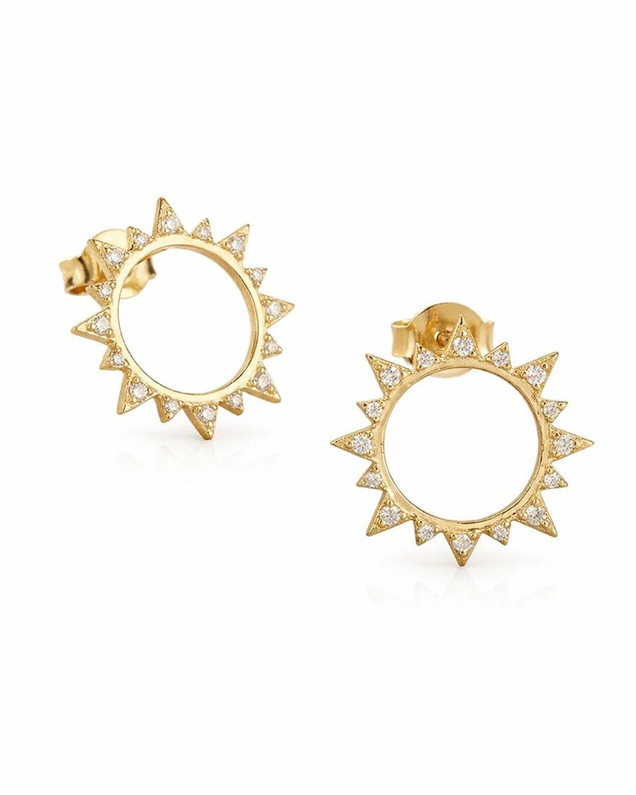 Radiant Solstice Stud Earrings – 925 Sterling Silver