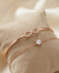 Eternal Infinity Duo-Chain Bangle – 925 Sterling Silver