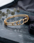 Infinity Aura Interlocking Circle Bangle – 925 Sterling Silver
