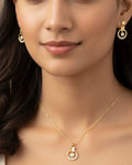 Silvonar 925 Sterling Silver Jewelry Set – [Whimsical Butterfly & Dancing Crystal Circle Design]