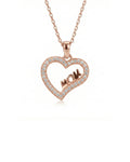 Eternal Love "MOM" Heart Necklace – 925 Sterling Silver