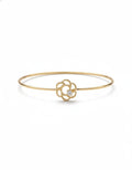 Midnight Rose Filigree Bangle – 925 Sterling Silver
