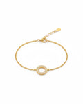 Ethereal Halo Curb Chain Bracelet – 925 Sterling Silver