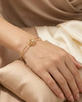 Midnight Rose Filigree Bangle – 925 Sterling Silver