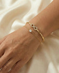 Eternal Infinity Duo-Chain Bangle – 925 Sterling Silver