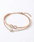 Eternal Infinity Duo-Chain Bangle – 925 Sterling Silver