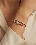 Infinity Aura Interlocking Circle Bangle – 925 Sterling Silver
