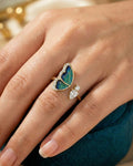 Iridescent Butterfly Dream Wrap Ring – 925 Sterling Silver