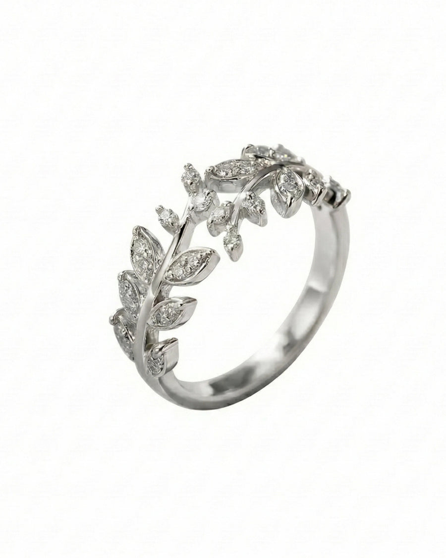 Silver Meadow Vine Ring – 925 Sterling Silver