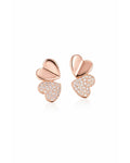 Sweetheart Duo Pave Stud Earrings – 925 Sterling Silver