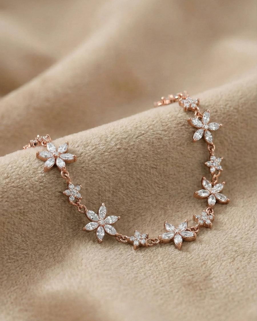 Floral Meadow Zirconia Bracelet