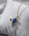 Azure Butterfly Brilliance Necklace – 925 Sterling Silver