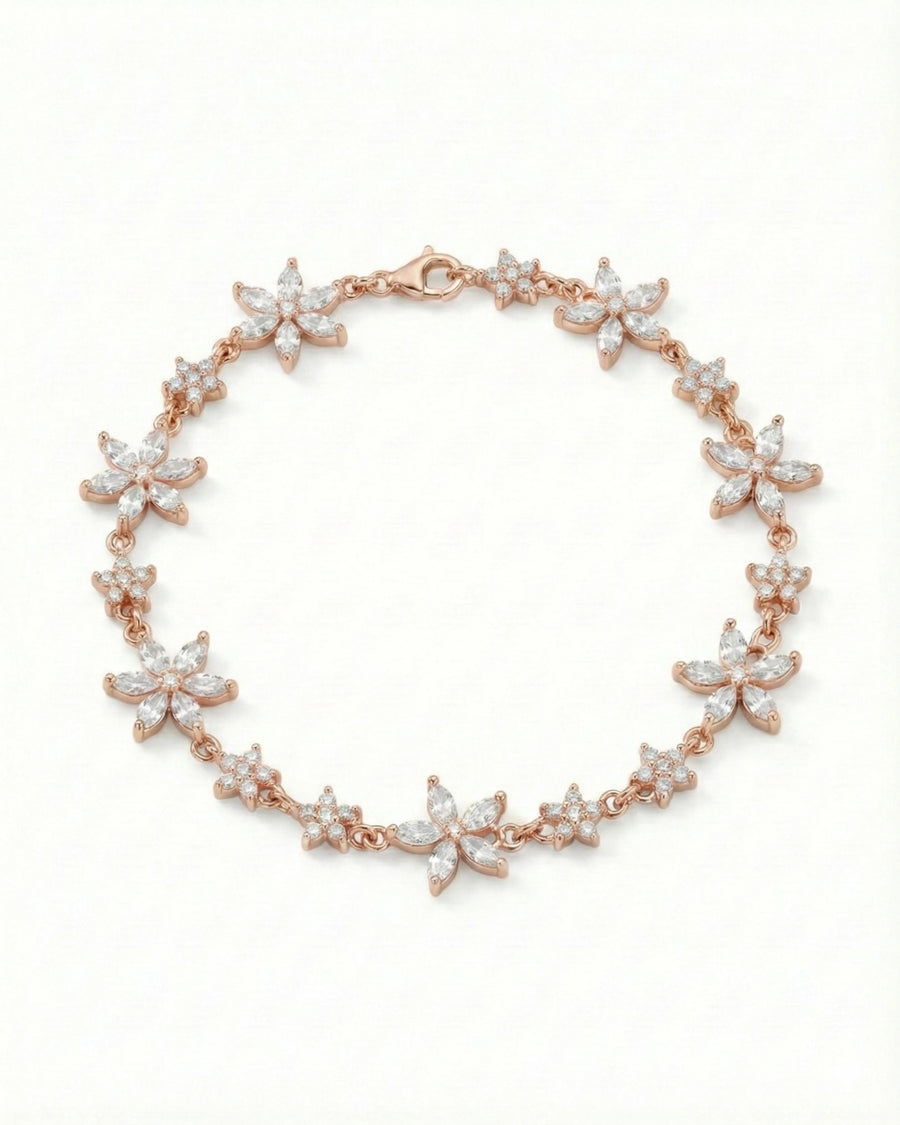 Floral Meadow Zirconia Bracelet