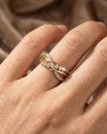 Starlight Interlace Pavé Adjustable Band – 925 Sterling Silver