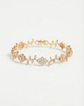 Golden Blossom Vine Bracelet – 925 Sterling Silver