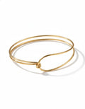 Infinity Knot Minimalist Bangle – 925 Sterling Silver