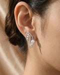 Graceful Butterfly Pearl Stud Earrings – 925 Sterling Silver