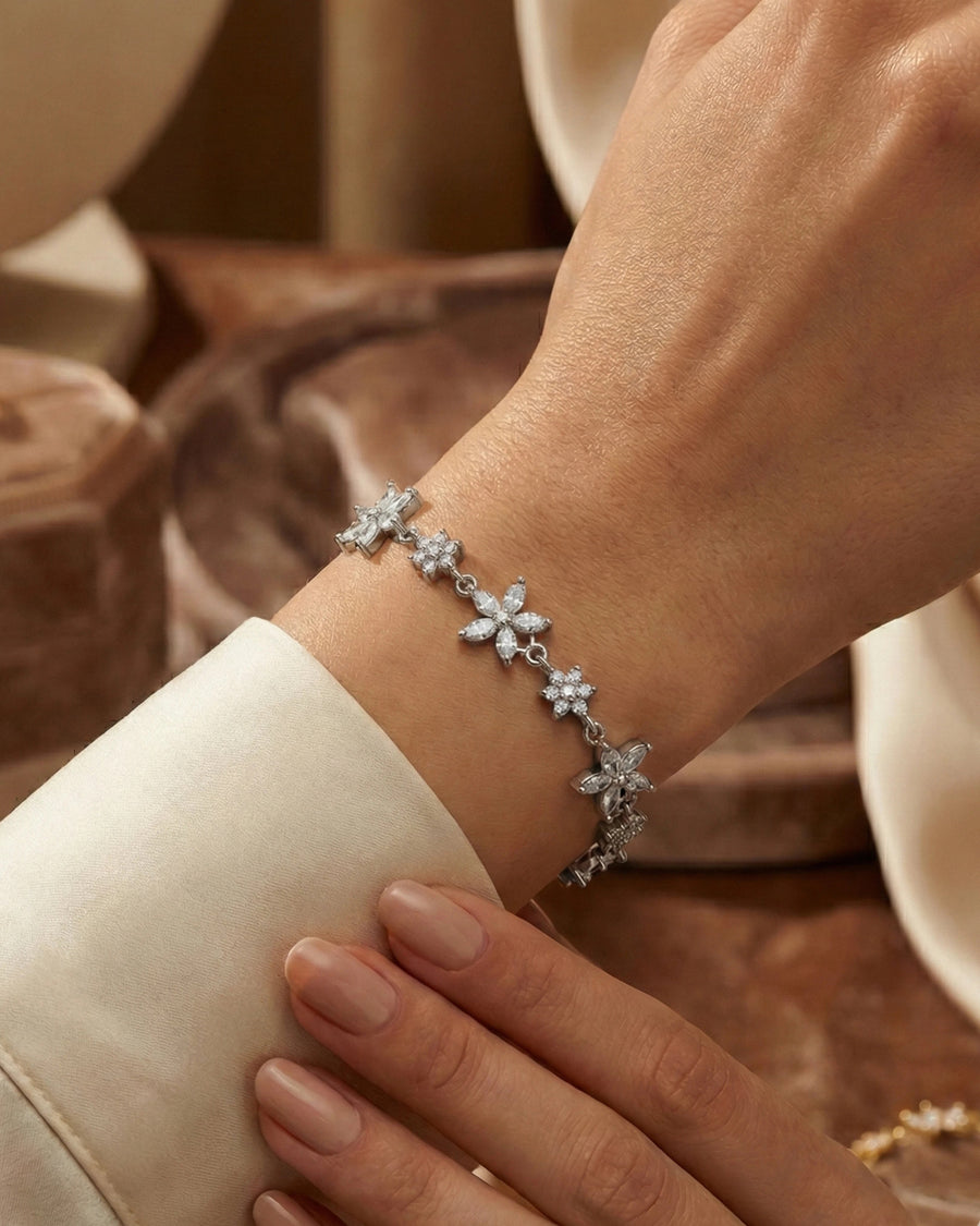 Floral Meadow Zirconia Bracelet
