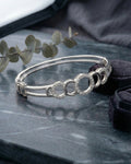 Infinity Aura Interlocking Circle Bangle – 925 Sterling Silver