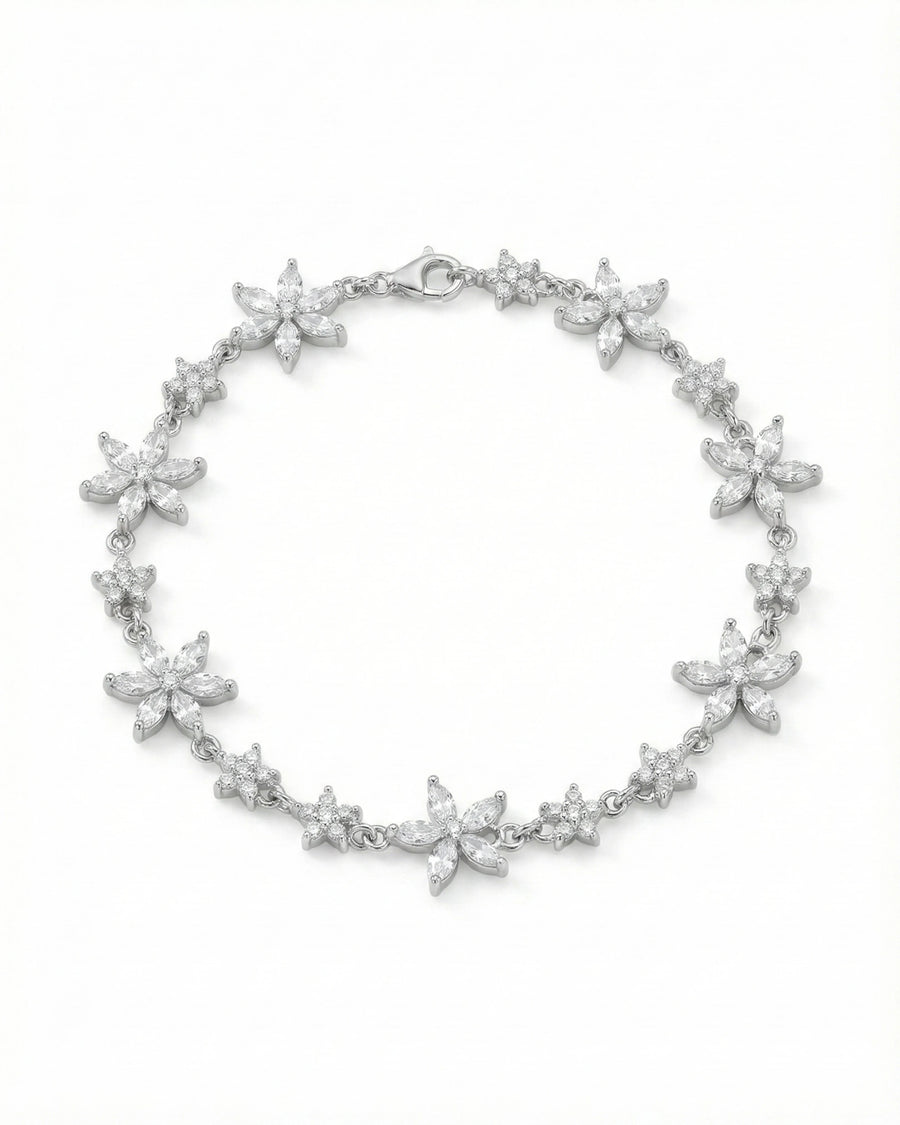Floral Meadow Zirconia Bracelet