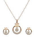 Silvonar 925 Sterling Silver Jewelry Set – [Whimsical Butterfly & Dancing Crystal Circle Design]