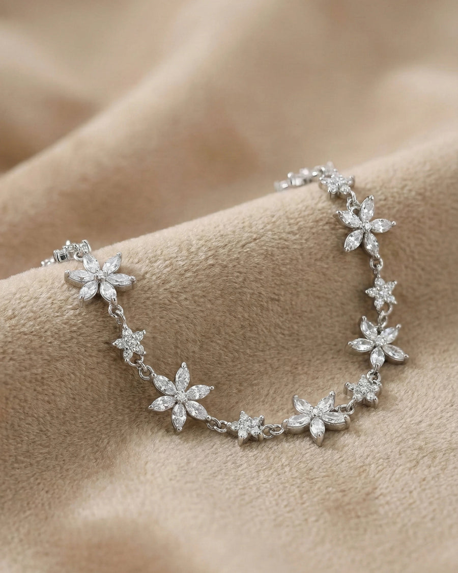 Floral Meadow Zirconia Bracelet