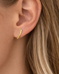 Graceful Tulip Bloom Stud Earrings – 925 Sterling Silver