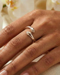 Everlasting Embrace Hug Ring – 925 Sterling Silver