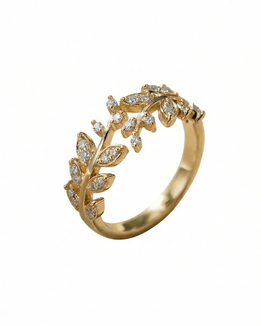 Silver Meadow Vine Ring – 925 Sterling Silver