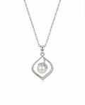 Radiant Teardrop Pearl & Bud Necklace – 925 Sterling Silver