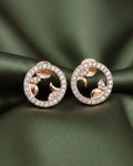 Botanical Halo Stud Earrings – 925 Sterling Silver