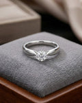 Starlight Solitaire Classic Ring – 925 Sterling Silver
