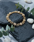 Golden Blossom Vine Bracelet – 925 Sterling Silver