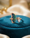 Iridescent Butterfly Dream Wrap Ring – 925 Sterling Silver