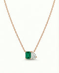 Emerald & Pear Brilliance Pendant – 925 Sterling Silver