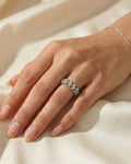 Ethereal Lace Pavé Band – 925 Sterling Silver