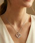Eternal Love "MOM" Heart Necklace – 925 Sterling Silver
