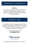 Silvonar 925 Sterling Silver Jewelry Set – [Dainty Geometric Triangle Halo Design] — Certificate of Authenticity, Silvonar 925 sterling silver jewellery