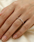 Infinity Weaver Pavé Band – 925 Sterling Silver