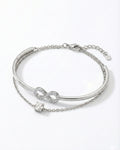 Eternal Infinity Duo-Chain Bangle – 925 Sterling Silver