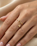 Eternal Love Dangle Heart Ring – 925 Sterling Silver
