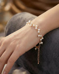 Luminous Pearl Cascade Bracelet – 925 Sterling Silver