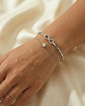 Eternal Infinity Duo-Chain Bangle – 925 Sterling Silver
