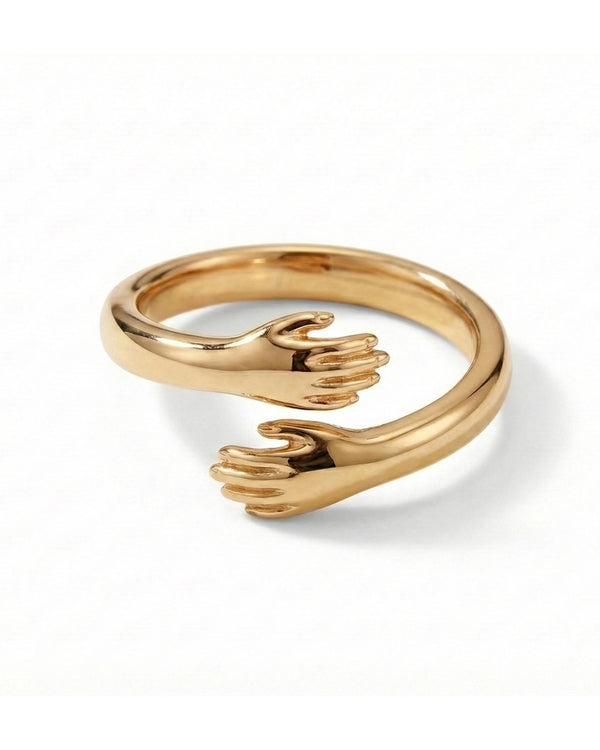 Everlasting Embrace Hug Ring – 925 Sterling Silver